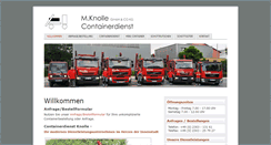 Desktop Screenshot of containerdienst-knolle.de